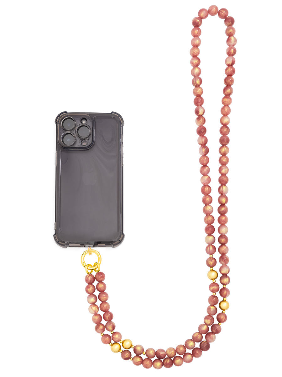 Iridescent beaded crossbody phone lanyard – ZENZII Wholesale