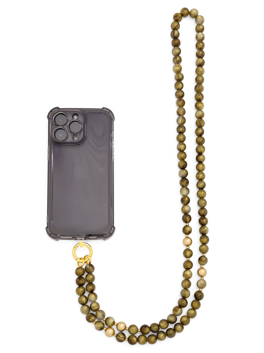 Iridescent beaded crossbody phone lanyard – ZENZII Wholesale