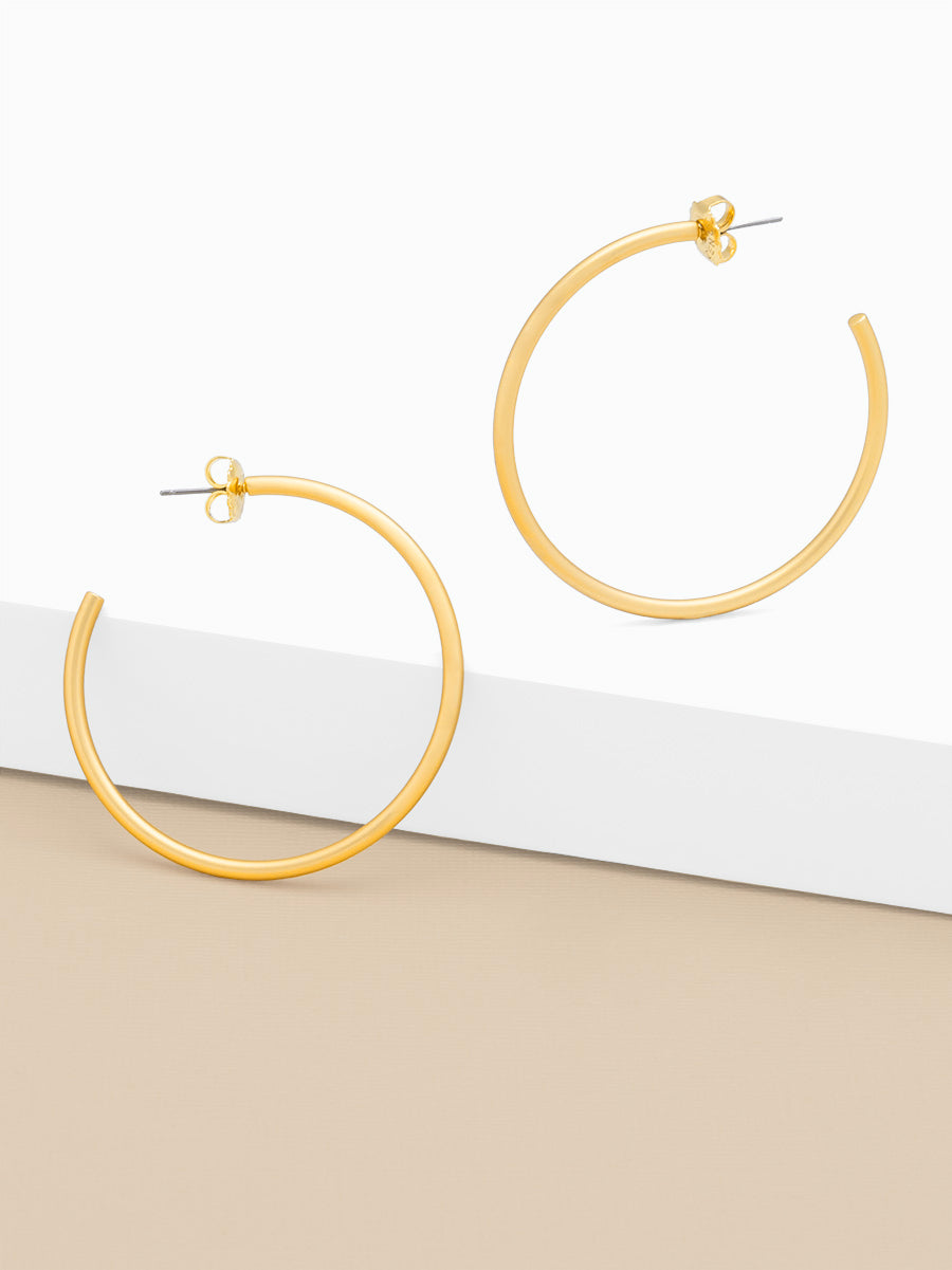 Large Thin Hoop Earring ZENZII Wholesale Jewelry