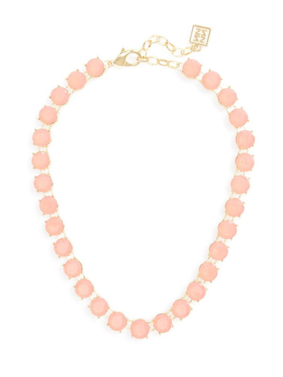 Crystal Royale Necklace  - color is Peach/Opal | ZENZII Wholesale