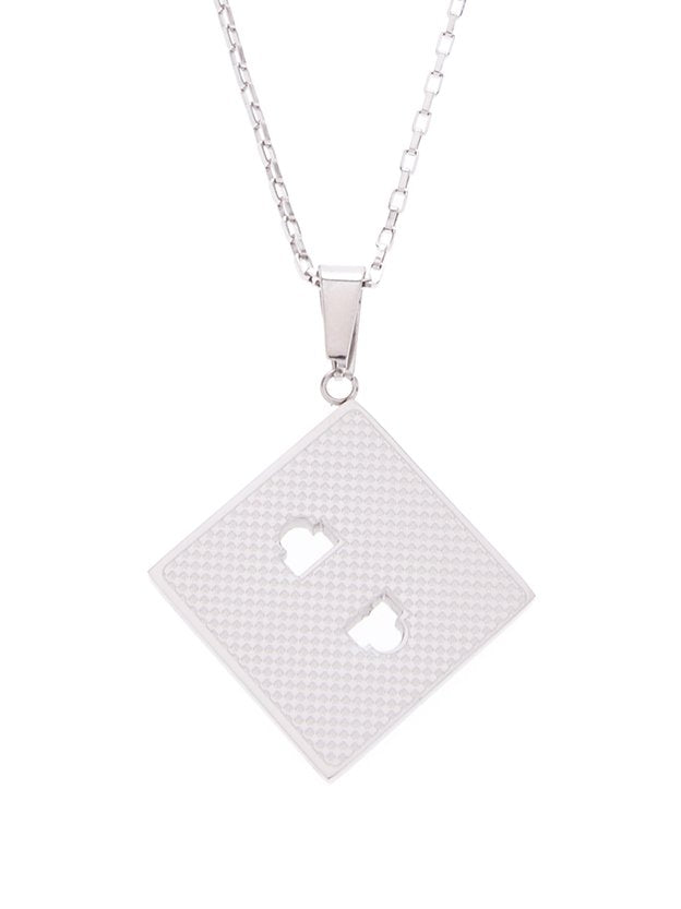 Plug It In Charm Necklace  - color is Silver | ZENZII Wholesale