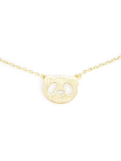 Perfect Panda Necklace  - color is Gold | ZENZII Wholesale