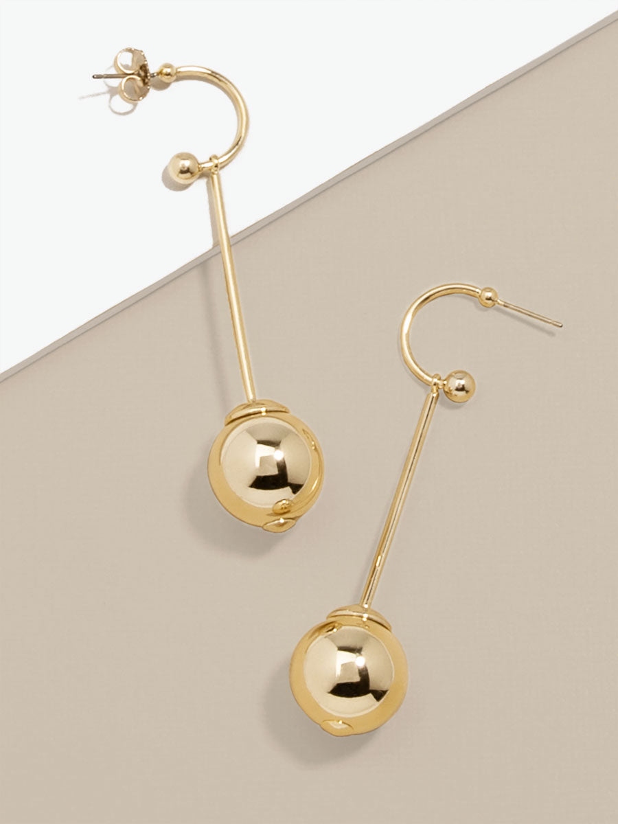 Metal Ball Drop Earring Wholesale Drop Earrings ZENZII Wholesale