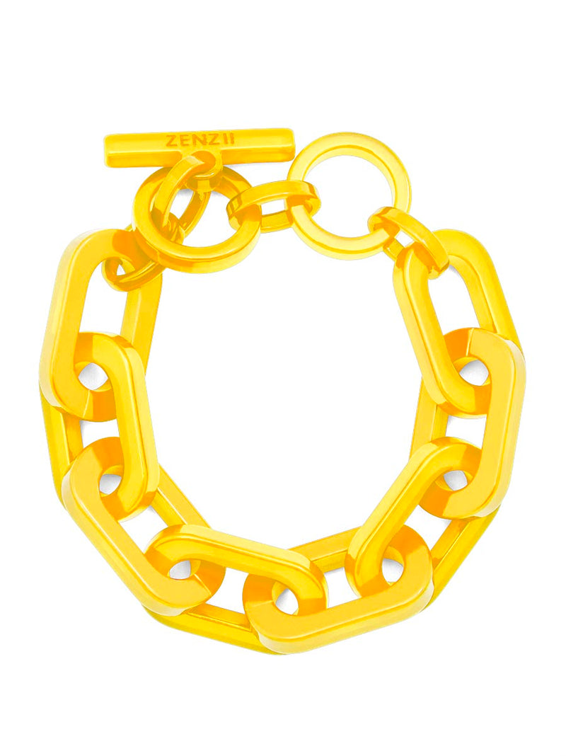Resin Cable Chain Toggle Bracelet