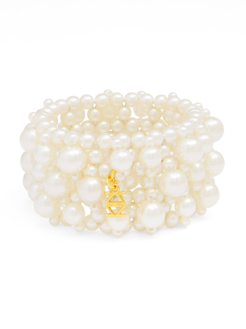 Stacked Pearl Stretch Bracelet