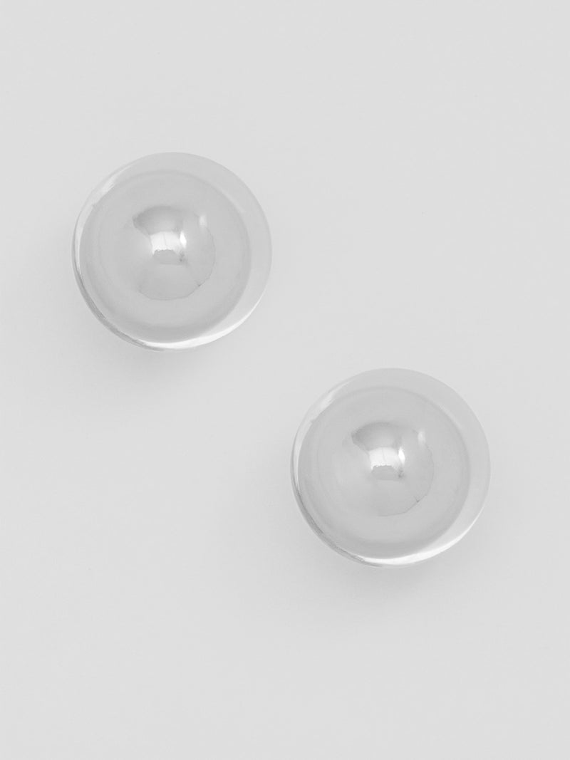 Lucite Covered Bead Stud Earring
