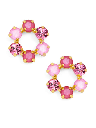 Front-Facing Crystal Stud Earring