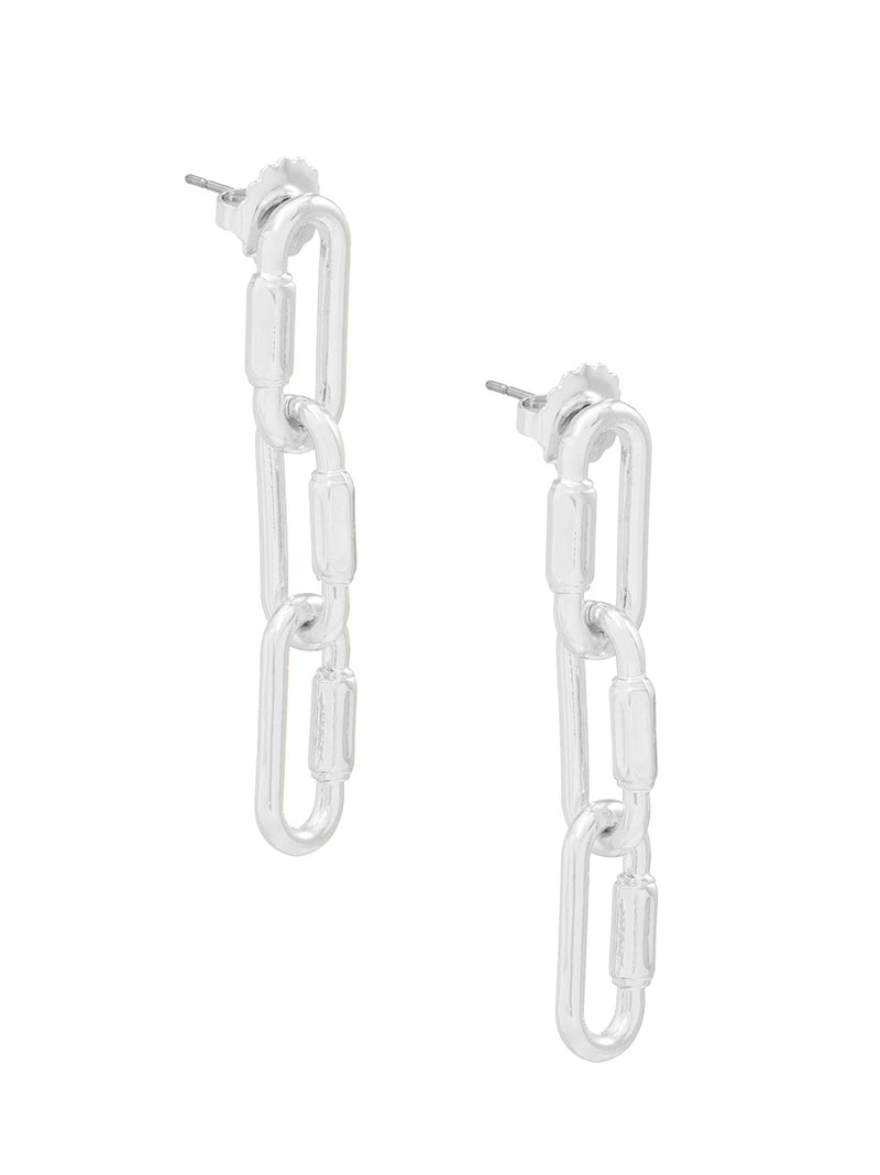 Triple Carabiner Drop Earring