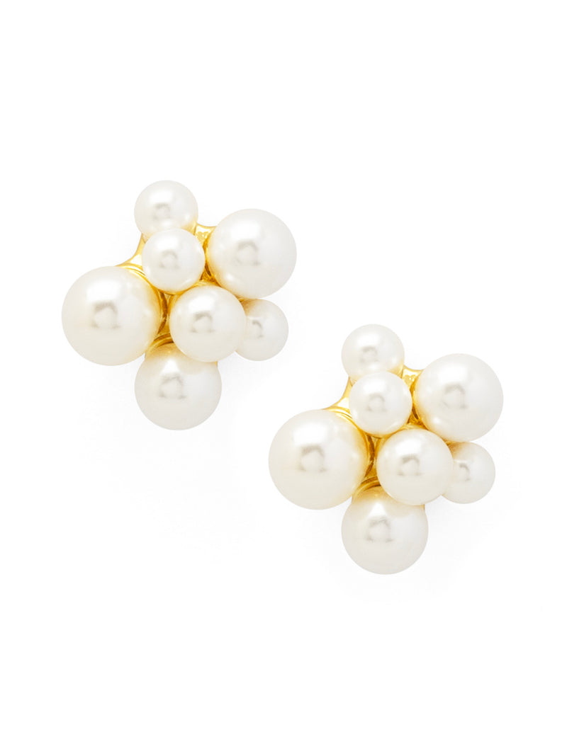 Pearl Cluster Stud Earring