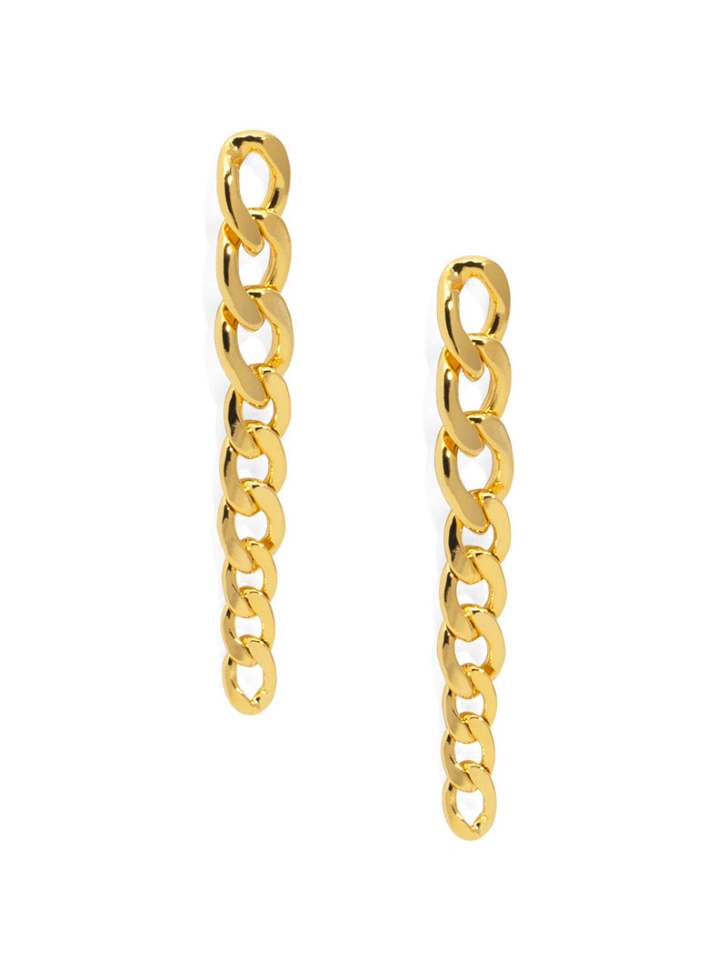 Curb Chain Drop Earring