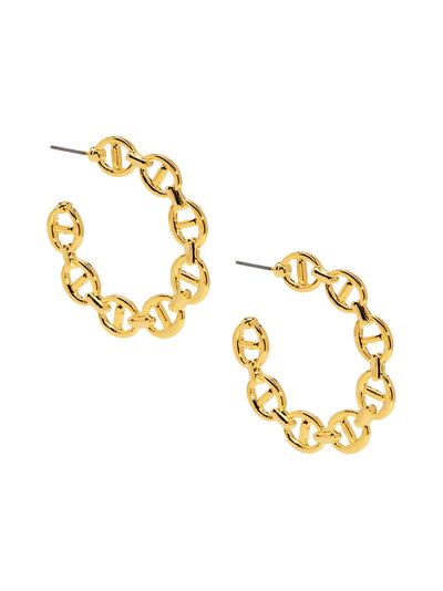 Mariner Link Hoop Earring