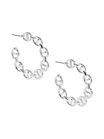 Mariner Link Hoop Earring