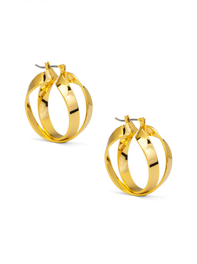 Double Band Hoop Earring