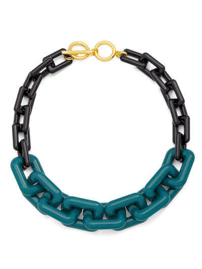 Resin Chunky Link Collar Necklace