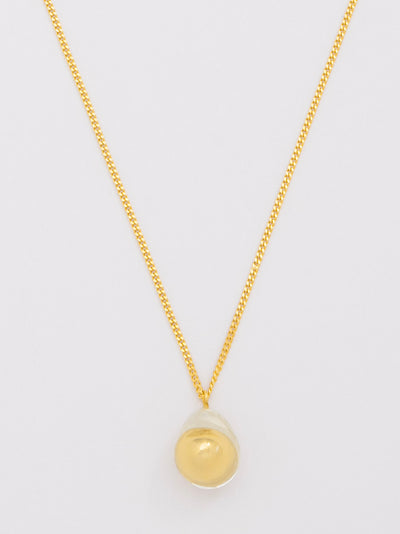 Lucite Covered Bead Pendant Chain Collar Necklace
