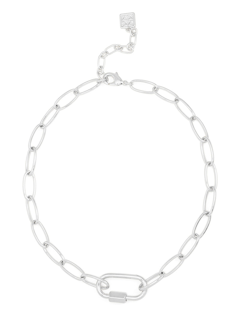 Carabiner Oval Link Collar Necklace