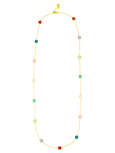 Multicolor Crystal Long Necklace