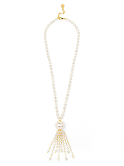 Pearl Tassle Long Necklace