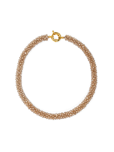 Woven Crystal Short Necklace