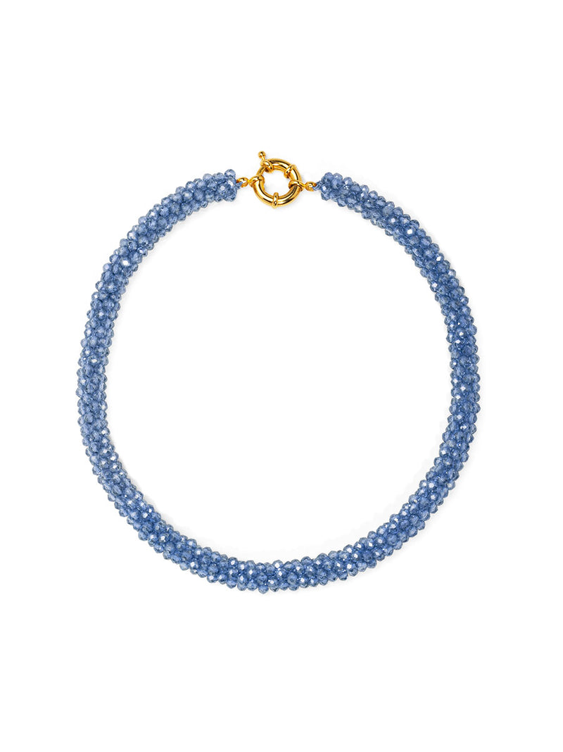 Woven Crystal Short Necklace