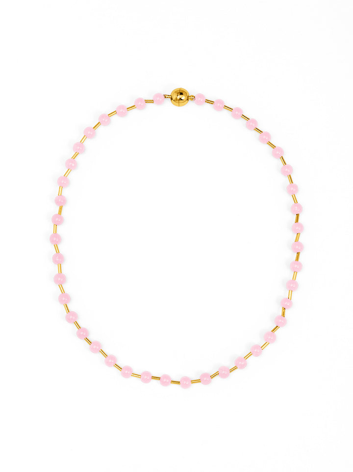 Glass Bead Magnet Short Necklace | ZENZII Wholesale Jewelry