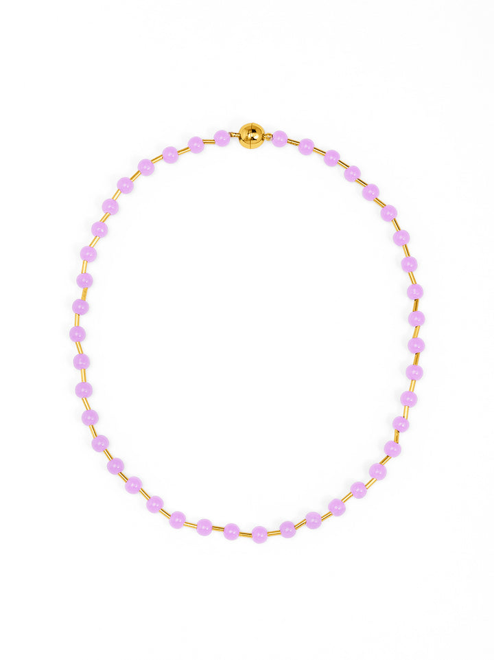 Glass Bead Magnet Short Necklace | ZENZII Wholesale Jewelry