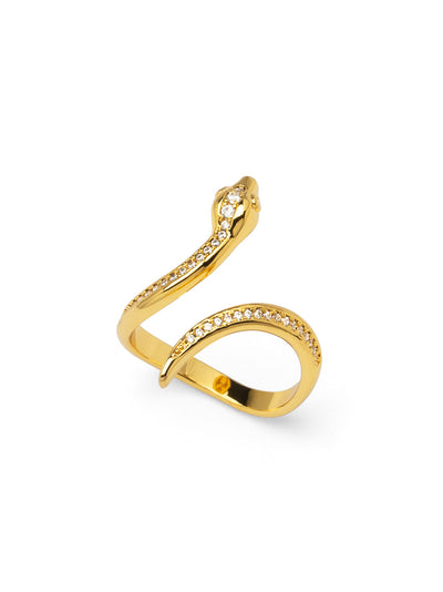 Pavé Snake Ring