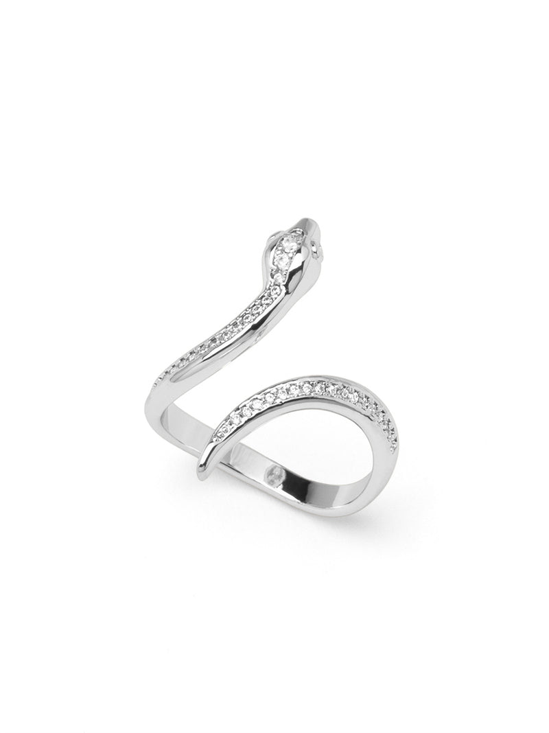 Pavé Snake Ring