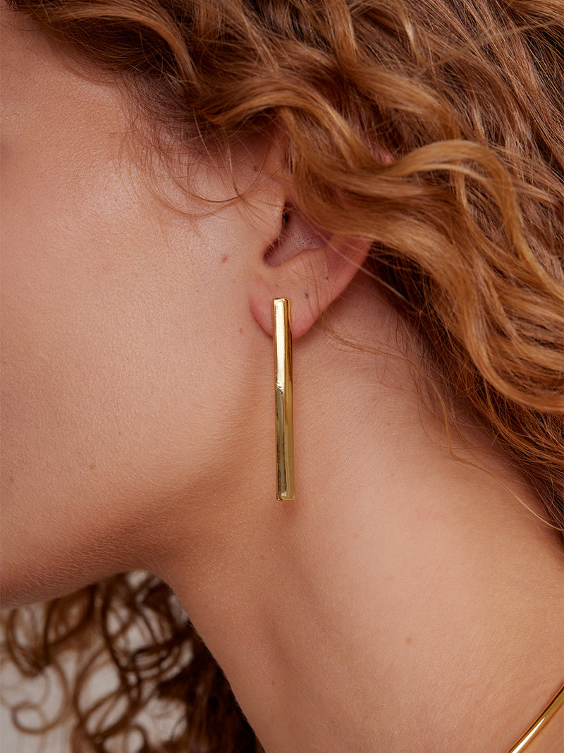 Vertical Bar Drop Earring