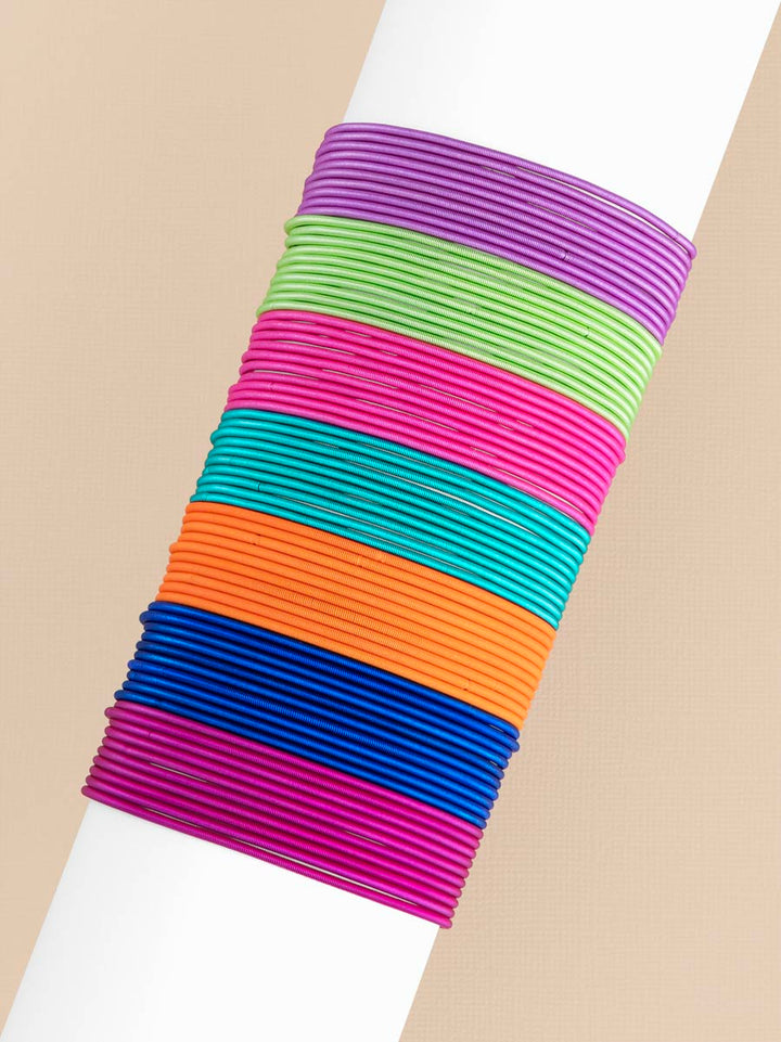 Vibrant Stainless Steel Bangle Set | ZENZII Wholesale Jewelry