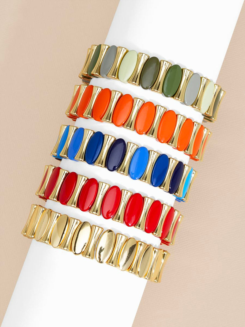 Corinne Oval Stretch Bracelet – ZENZII Wholesale