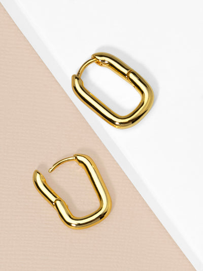 Medium Chunky U-Shape Huggie Earring