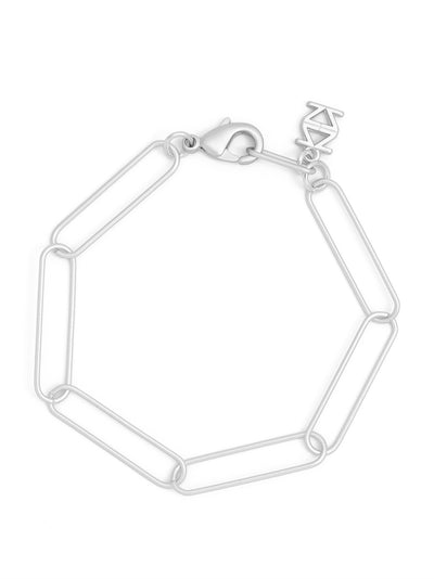 Elongated Paperclip Links Chain Bracelet