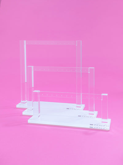 Lucite One Tier Earring Rack