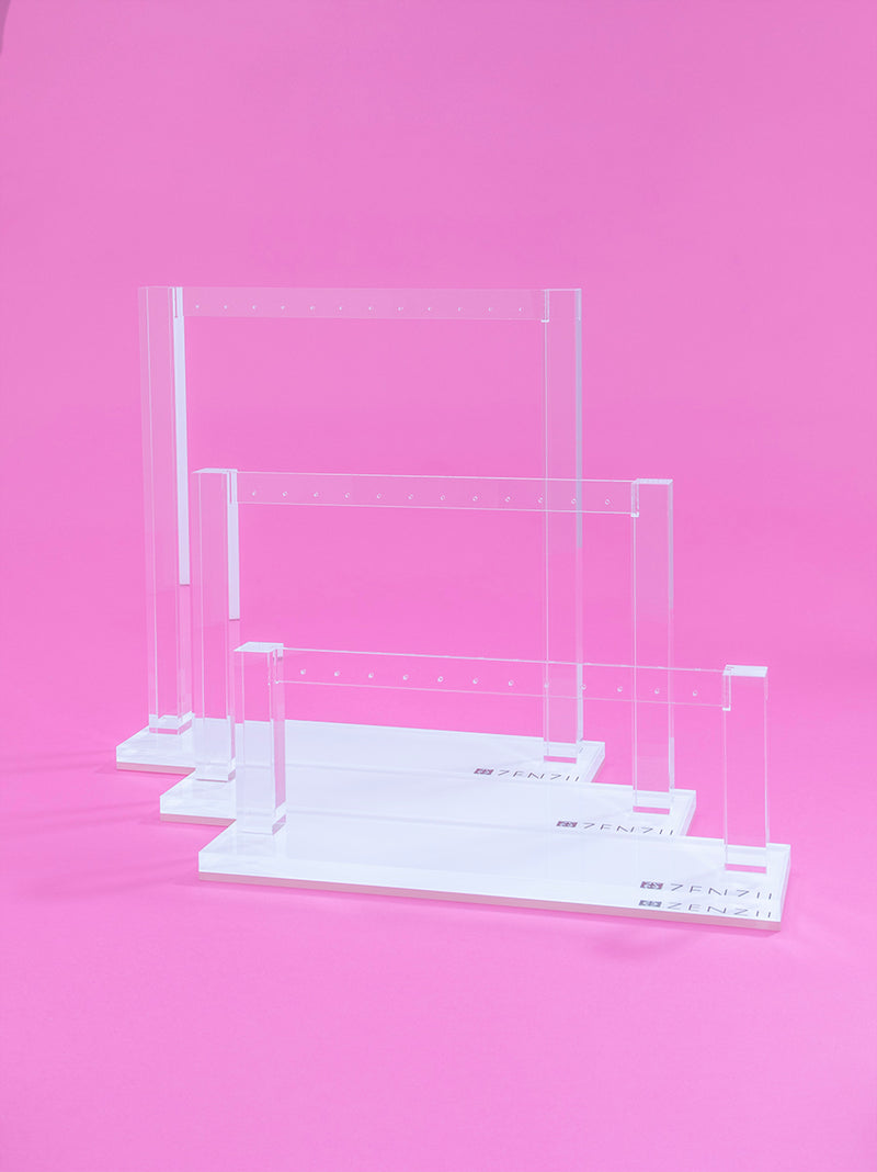 Lucite One Tier Earring Rack