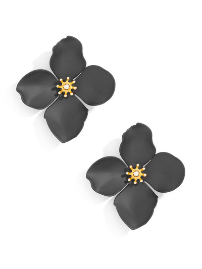 Metallic Garden Party Flower Earring