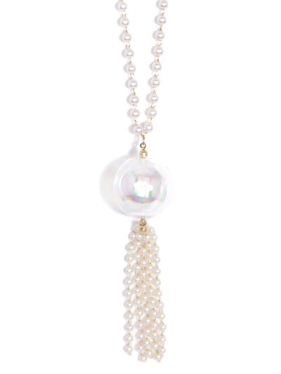 Pearl and Bubble Pendant Necklace