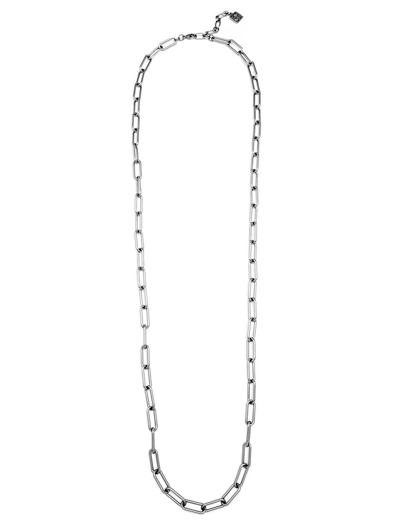 Large Paperclip Link Long Necklace
