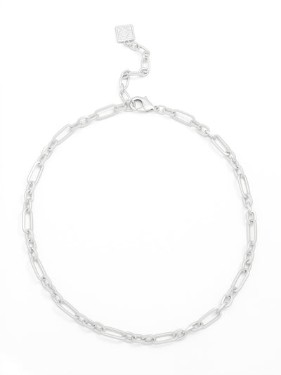 Alternating Metal Links Collar Necklace