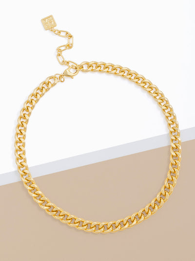 Mini Curb Chain Collar Necklace
