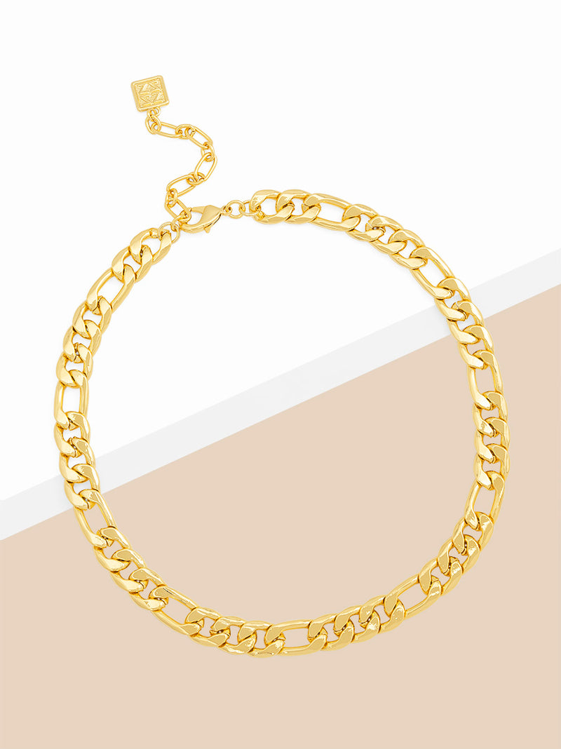 Metal Fiagro Chain Collar Necklace