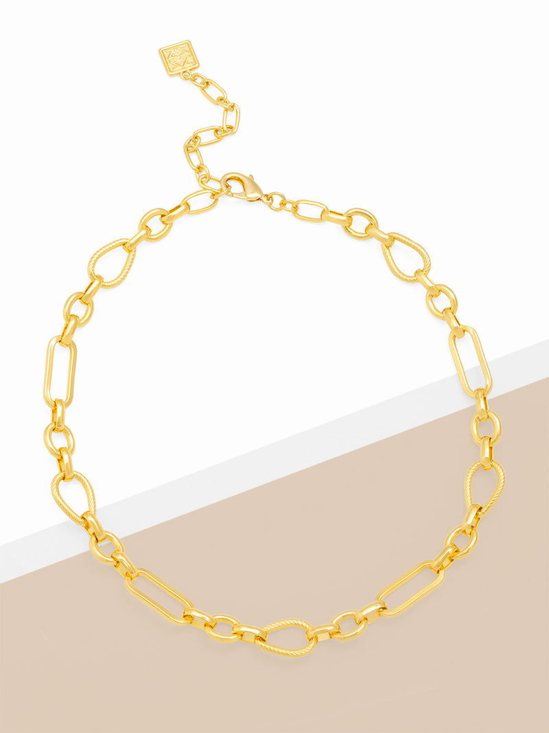 Mixed Link Collar Necklace