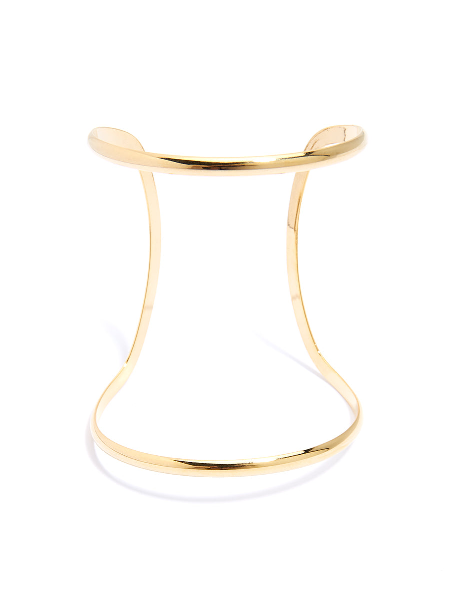 Metal Outline Cuff - Gold | Beautiful Fashion Jewelry | ZENZII Wholesale