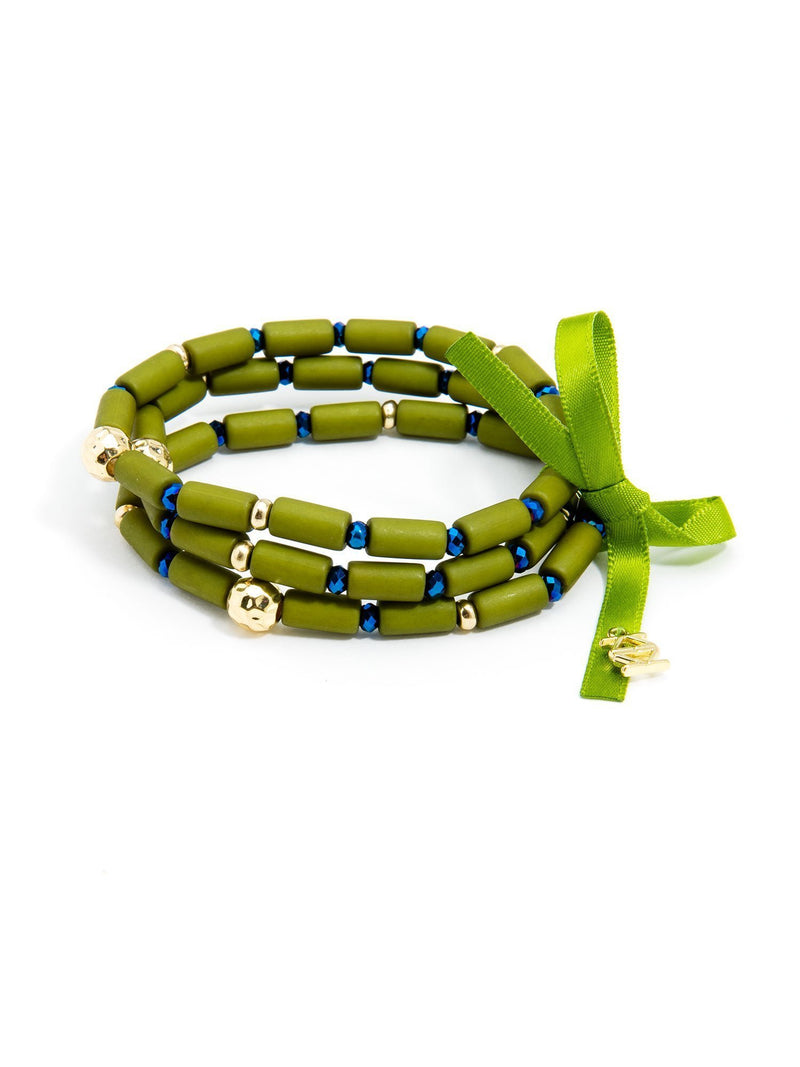 Luxor Beaded Bracelet - Green