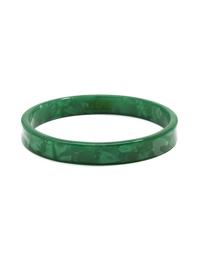 Classic Acetate Bangle Bracelet - emerald