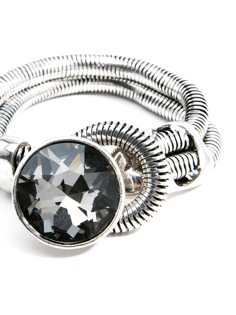 Metal Cord Gemstone Bracelet