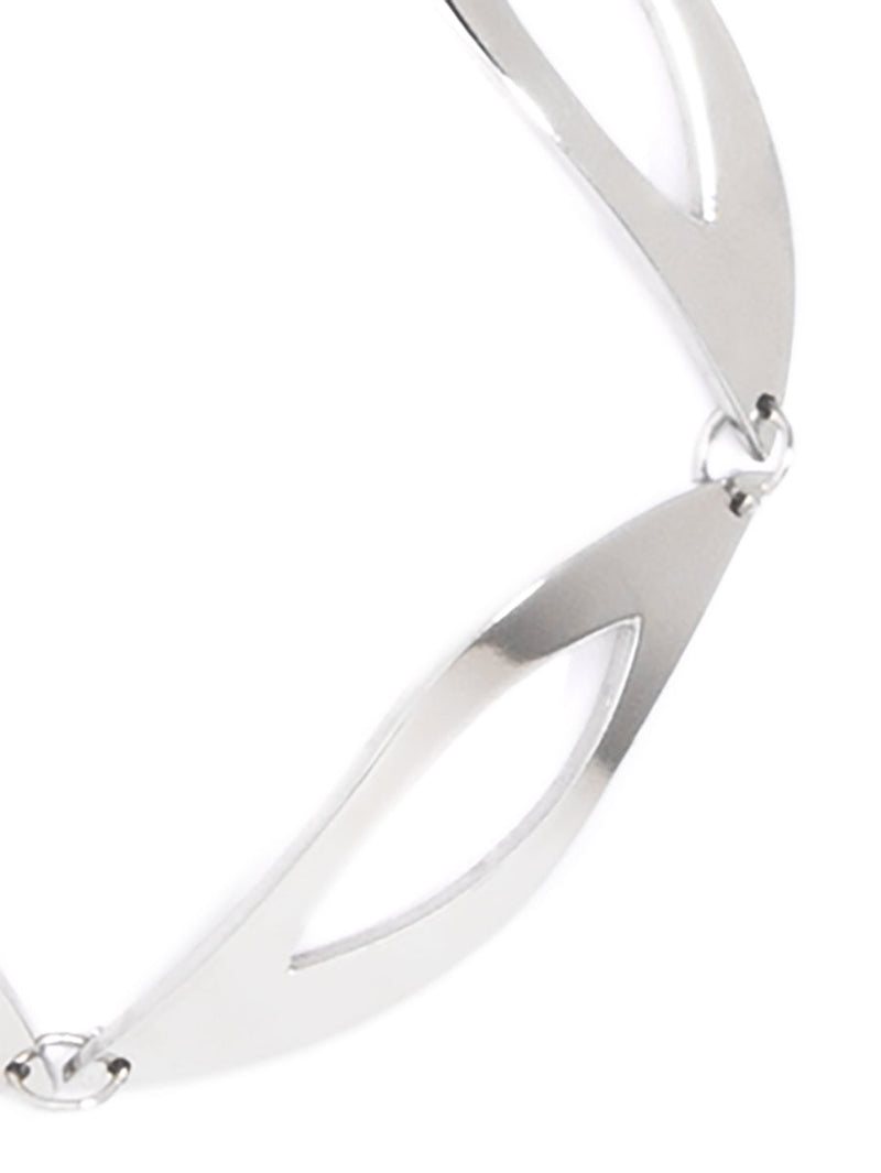 Silver Organic Diamond Shape Bracelet
