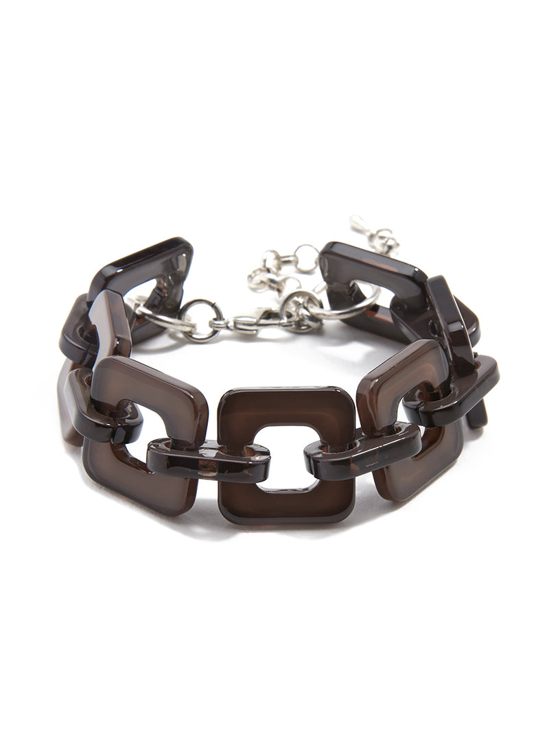 Box Out Bracelet - chocolate and brown 