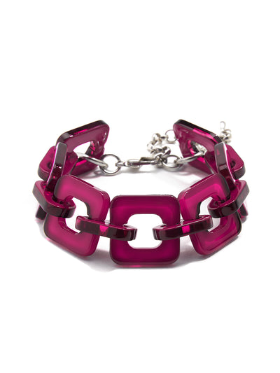 Box Out Bracelet - Hot pink