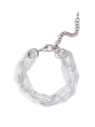 Chain-Ed On Style Bracelet - Silver